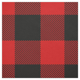 Röd och svart XXL Buffalo Check Plaid Tartan Tyg