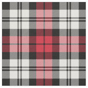 Röd och vit Black Watch Tartan-rutig semester Tyg