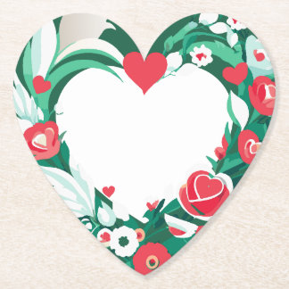 röd och vit blommigt underlägg papper