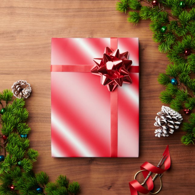 Röd och vit Candy cane Presentpapper (Julgåva)