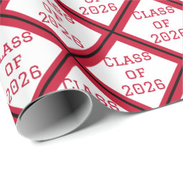 Röd och Vit Examenspresentpapper | 2026 Presentpapper