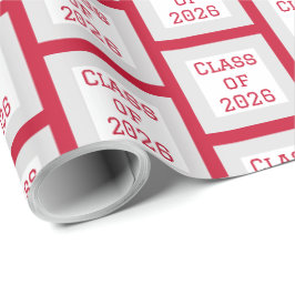 Röd och Vit Examenspresentpapper | 2026 Presentpapper