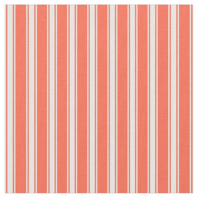 Röd och vit Färgad stripe/länt Mönster Tyg (Närbild)