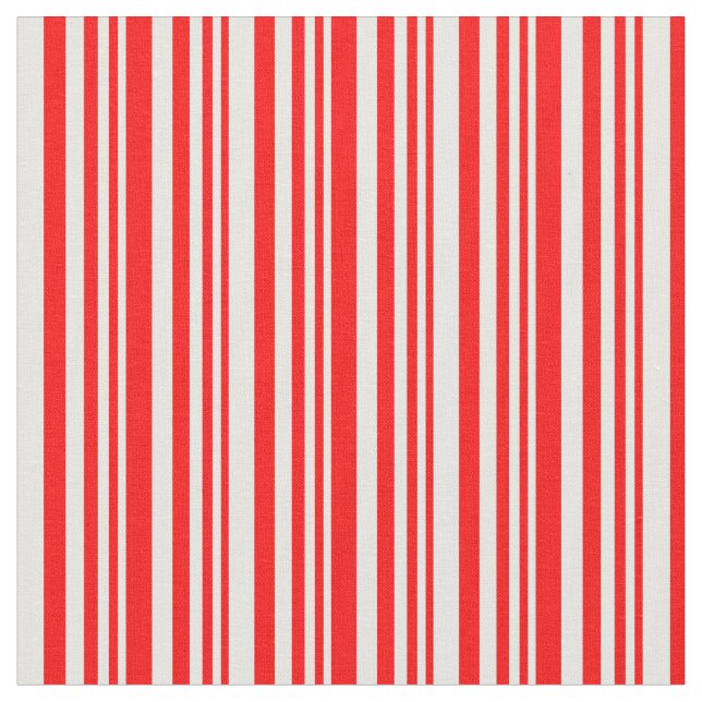 Röd och vit Färgad stripe Mönster Tyg (Närbild)