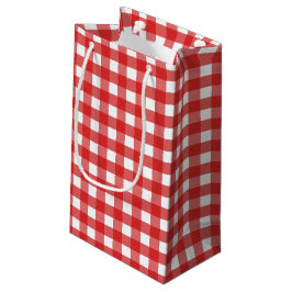 Röd och vit gingham