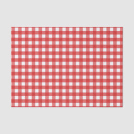 Röd och vit gingham