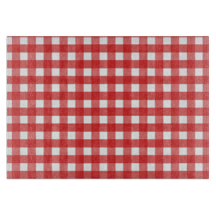 Röd och vit gingham