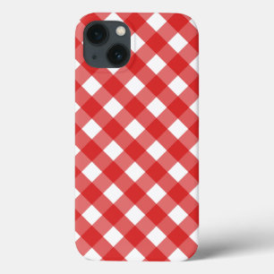 Röd och vit gingham Fodral-Mate iphone case