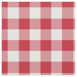 Röd och vit gingham-ruta tyg