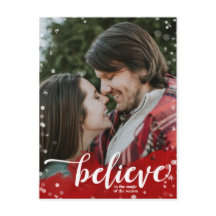 Röd och vit Gnistra Tro på magiska julen