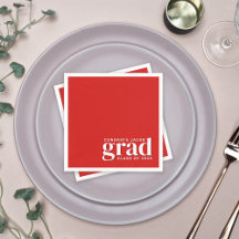 Röd och vit Gratulerar till Grad- och klassåret