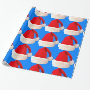 Röd och vit jul-Helgdag Santa Hat Presentpapper