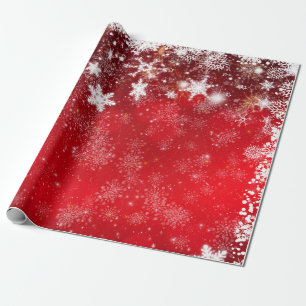 Röd och vit jul presentpapper