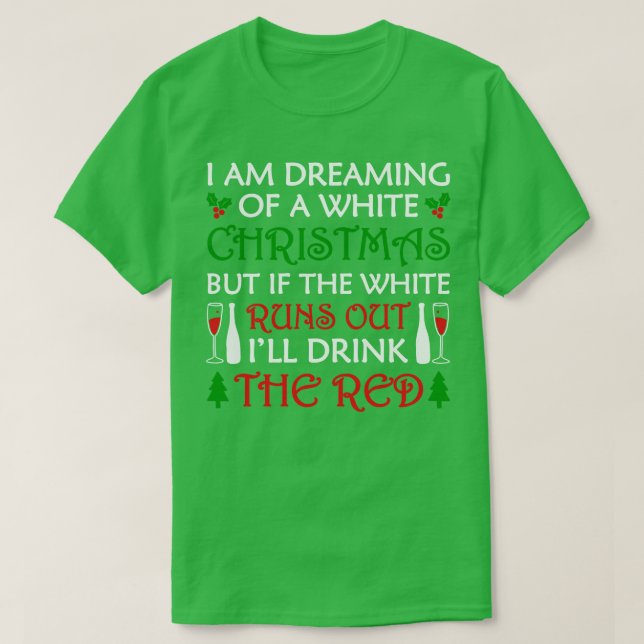 Röd och vit jul t shirt (Design framsida)