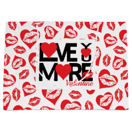 Röd och vit Kärlek Mer