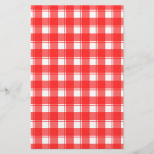 Röd och vit Land-stripe Play Brevpapper