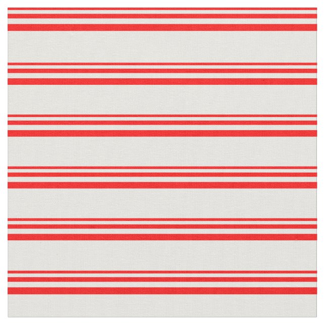 Röd och vit lutning/stripe Mönster Tyg (Närbild)