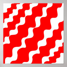 Röd och vit lutning vinkara mönster