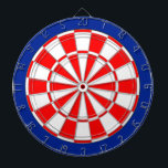 Röd och vit på blå darttavla<br><div class="desc">Röd och vit på blå Dart Board.</div>
