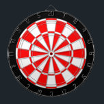 Röd och vit på svart darttavla<br><div class="desc">Röd och vit på svarta Dart Board.</div>