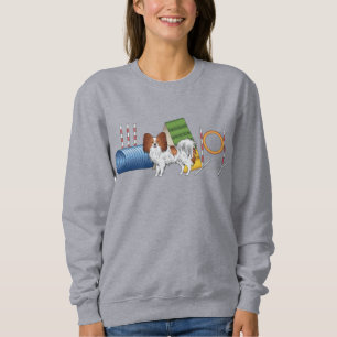 Röd Och Vit Papillon Med Smidighetsekvation T Shirt