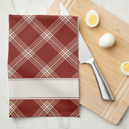 Röd och vit Play Kökshandduk