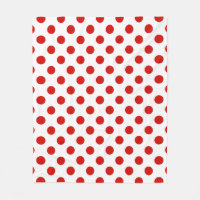 Röd och vit polka dots