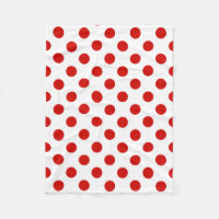 Röd och vit polka dots