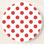 Röd och vit polka dots underlägg<br><div class="desc">Röd och vit polka dots</div>