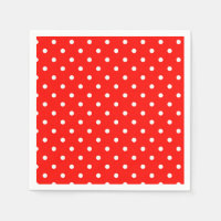 Röd och vit polka, modern glamm