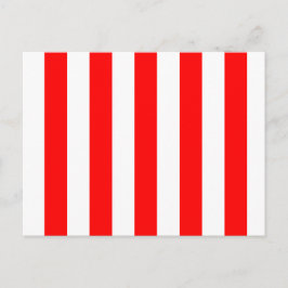 Röd och vit Rand Vykort