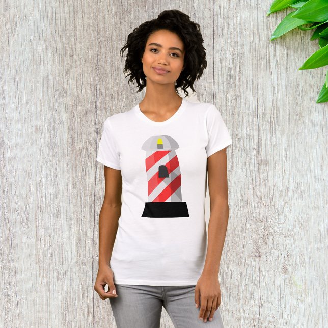 Röd och vit randig fyr t shirt (Skapare uppladdad)