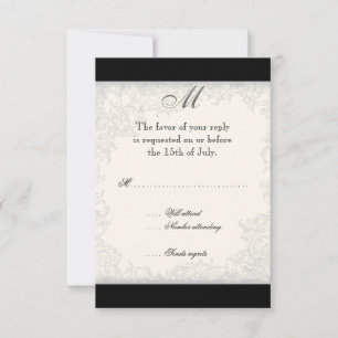 Röd och vit randig tulpan - Bröllopsinbjudan OSA Kort