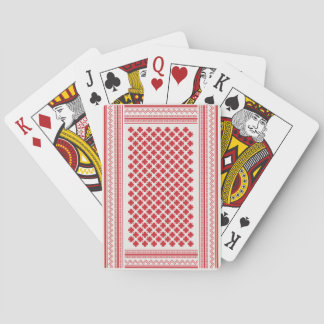 Röd och vit Shemagh Keffiyeh, Baloot Saudisk Casinokort