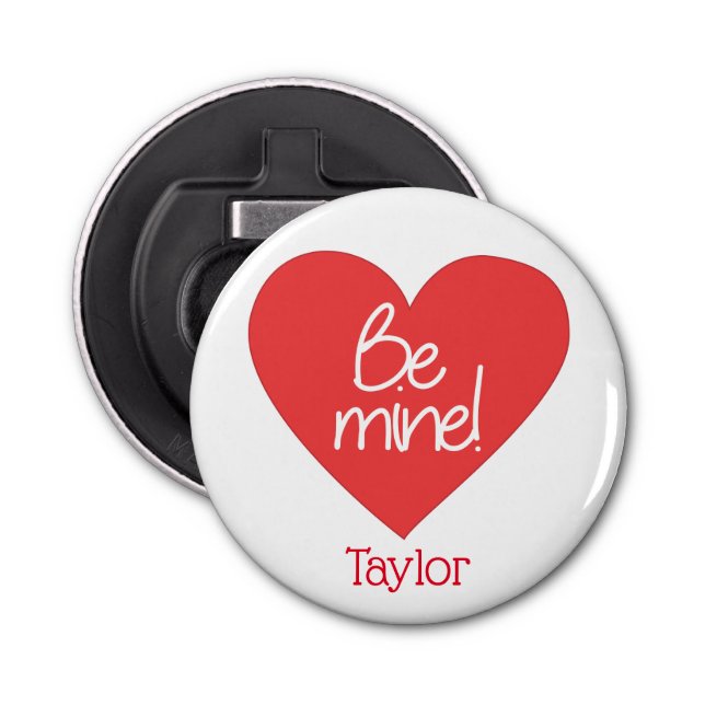 Röd och vit var mitt hjärta flasköppnare (Framsidan)