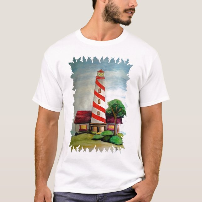 Röd och vitfyr tröja (Framsida)