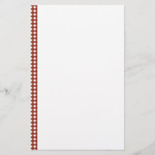 Röd och vitGingham Brevpapper