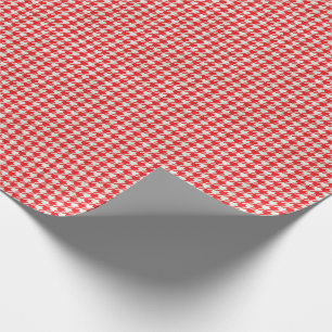 Röd och vitHoundstooth mönster Presentpapper