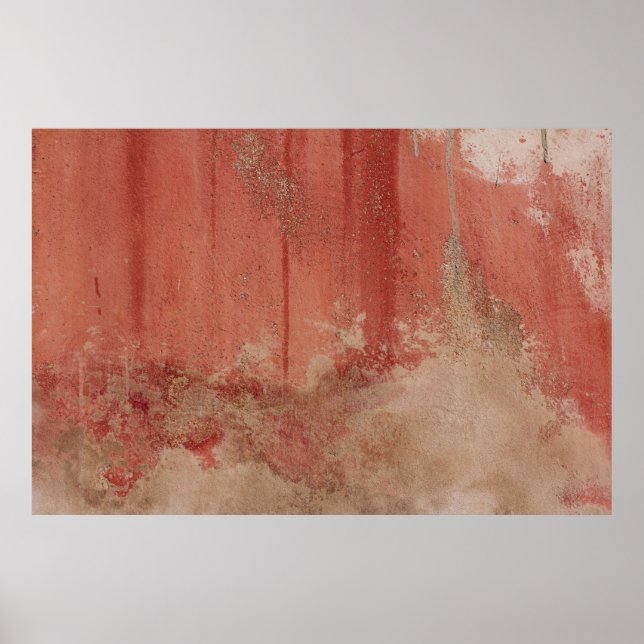 RÖD OCH VITKONCRET WALL POSTER (Framsidan)