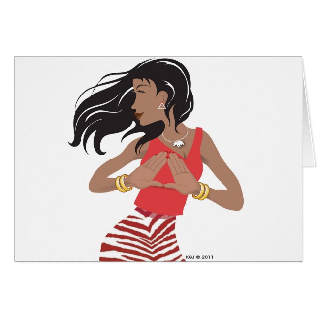 Röd- och vitsisterlandssorgens hälsningskort (Framsidan Horizontal)