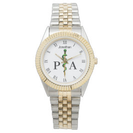 Rod of Asclepius Grönt Medical Physician Assistant Armbandsur