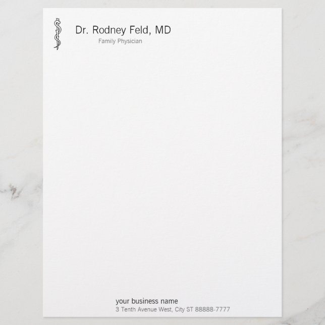 Rod of Asclepius [medicinsk symbol] (Framsida)