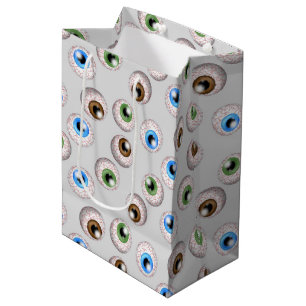 Röd öga boll mönster-presentpåse