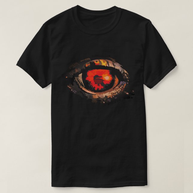 Röd Öga T Shirt (Design framsida)