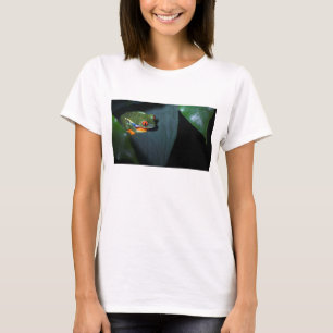 Röd ögagrodasitta t shirt