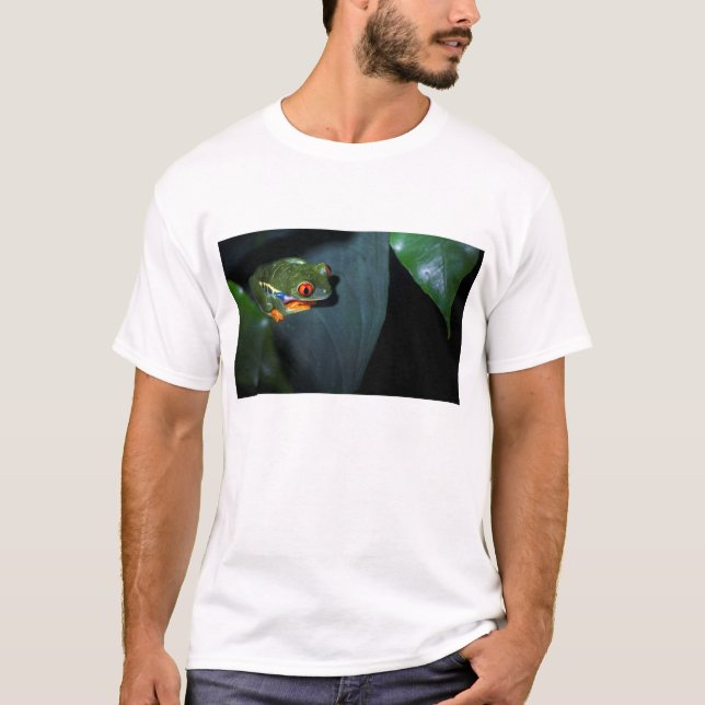 Röd ögagrodasitta tee shirt (Framsida)