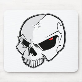 Röd ögonglobskalle för ont blod musmatta