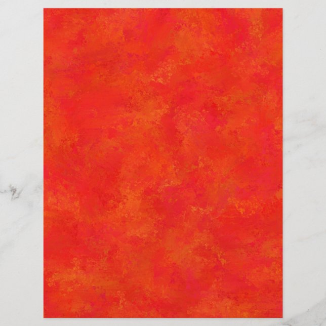 Röd Orange Abstrakt Mönster Brevhuvud (Framsida)
