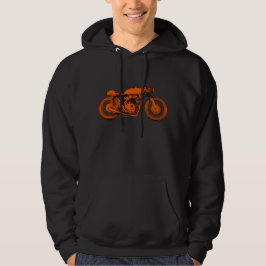 Röd/orange CafeRacerHoodie - Sweatshirt