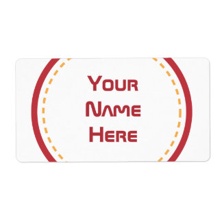 Röd Orange Circle Fraktsedel